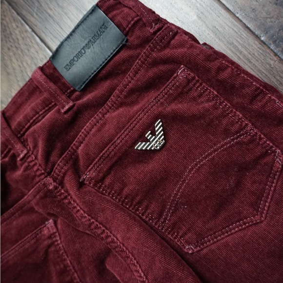 Authentic Armani Jeans Red textured Kids size 7 - Picture 3 of 5